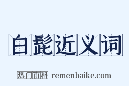 白髭近义词是什么意思的图片